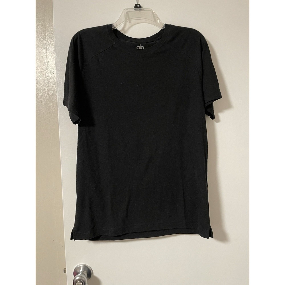 Men's Alo Triumph Raglan Tee Black Size Medium